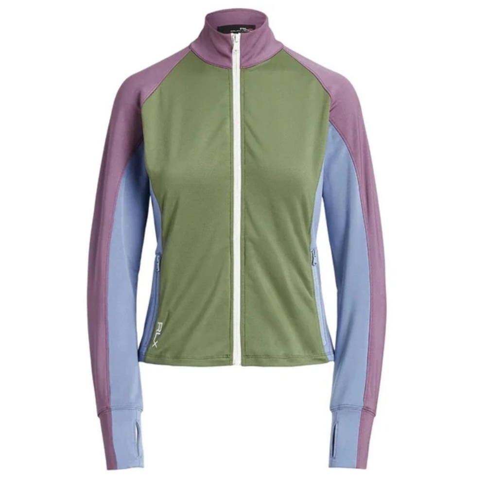 NWT Polo Ralph Lauren RLX Women's Color-Blocked Full-Zip Jacket, Size XL